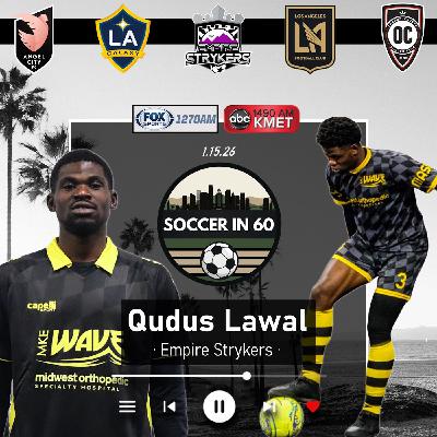 1/15 with new Empire Strykers forward Qutus Lawal 1/15 with new Empire Strykers forward Qutus Lawal