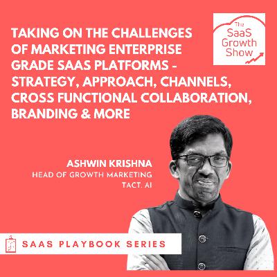 SaaS Playbook Series: ChallengeS Of Marketing Enterprise Grade SaaS Platforms - Strategy, Approach, Channels, Cross-Functional Collaboration, Branding & more (Episode 009)