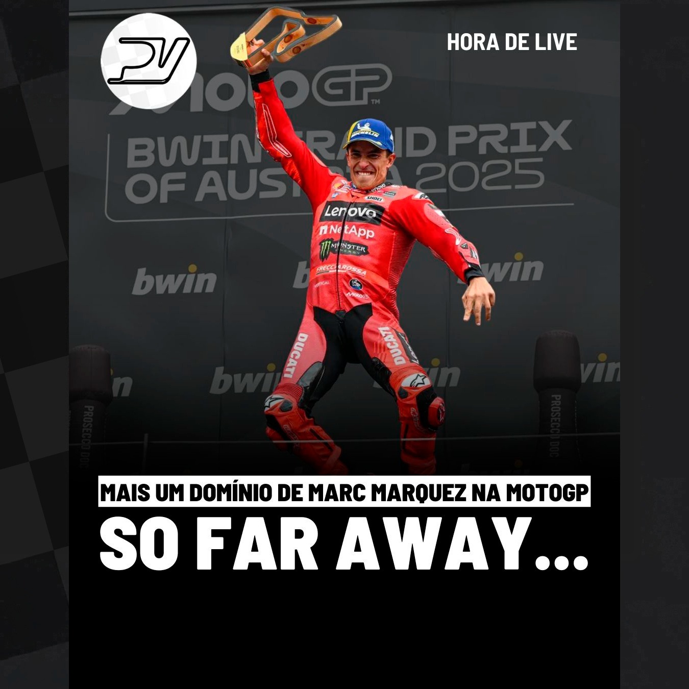 HORA DE LIVE: MAIS UM DOMÍNIO DE MARC MARQUEZ NA MOTOGP | STOCK CAR, TCR E NASCAR!