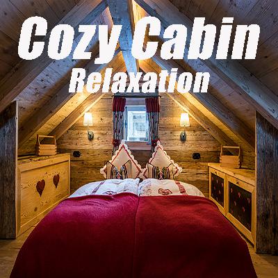 Cozy Cabin Vibe - Rain and Fireplace Sounds at Night for Sleeping, Reading, Relaxation - 8 HOURS