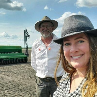 Sowing winter wheat with Farmer John