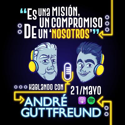 Hablando con André Guttfreund.