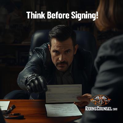 Insurance Settlement Traps: Don't Sign That Release! | Riding Counsel | Episode #36