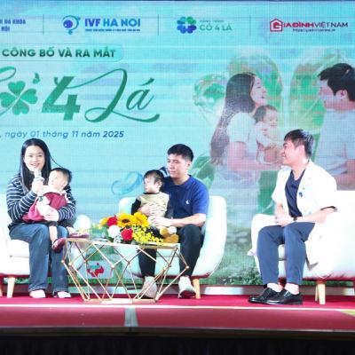 Tin trong nước - “Hành trình Cỏ bốn lá”: Thắp sáng tia hy vọng cho những cặp vợ chồng hiếm muộn