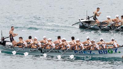 Zierbena termina segunda en La Concha: "Era una regata de mucha fuerza, complicada para nosotros, pero estamos contentos"