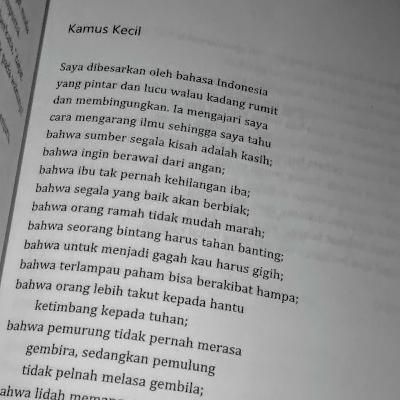 kamus kecil, joko pinurbo