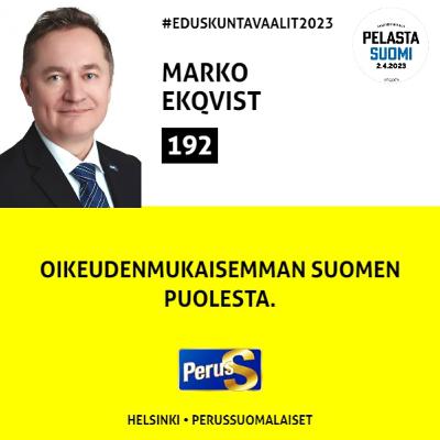 Eduskuntavaaliehdokkaan arkea - Marko Ekqvist 192 - Helsingin vaalipiiri Eduskuntavaaliehdokkaan arkea - Marko Ekqvist 192 - Helsingin vaalipiiri