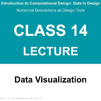 Class 14 A: Lecture - 데이터 시각화 / Data visualization