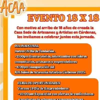 Cárdenas: Se prepara la ACAA para aniversario 18
