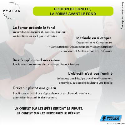 Gestion de conflit, la forme avant le fond (S1E20) Gestion de conflit, la forme avant le fond (S1E20)