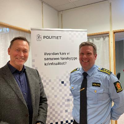 Samtale om ledelse med politistasjonssjef i Brumunddal, Øyvind Buraas.