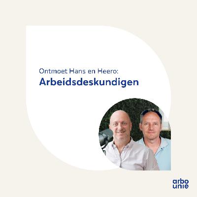Ontmoet Hans en Heero: arbeidsdeskundigen bij Arbo Unie