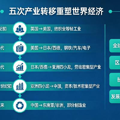 从清朝到未来:五次产业转移如何重塑世界经济 从清朝到未来:五次产业转移如何重塑世界经济