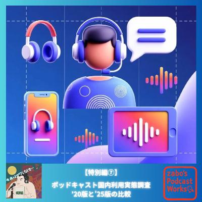 【特別編⑦】ポッドキャスト国内利用実態調査／’20版と’25版の比較