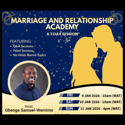 Marriage and Relationship Seminar - Day 1 Marriage and Relationship Seminar - Day 1