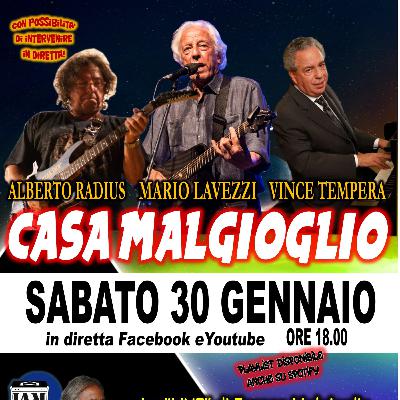 CASA MALGIOGLIO JB Friends 30.01.21 con Mario Lavezzi, Alberto Radius e Vince Tempera