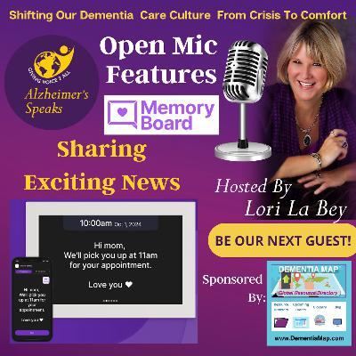 Alzheimer's Speaks Open Mic With Exciting News From Memory Board