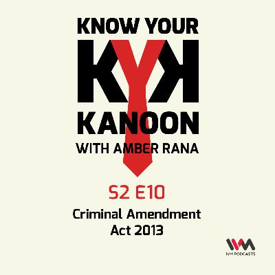 S02 E10: Criminal Amendment Act 2013