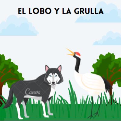 El lobo y la grulla