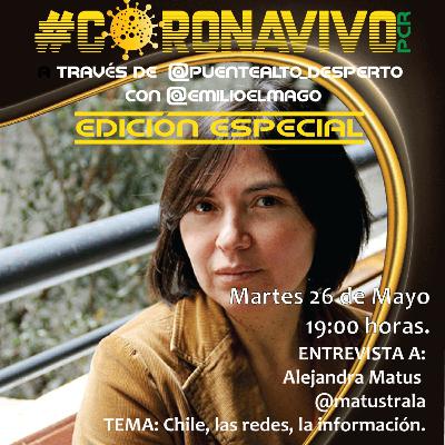 Alejandra Matus en CoronaVivo de selección Alejandra Matus en CoronaVivo de selección