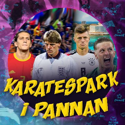 Karatespark i pannan
