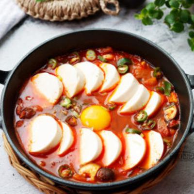 { KR } 순두부찌개 ( Sundubu - jjigae ) { KR } 순두부찌개 ( Sundubu - jjigae )