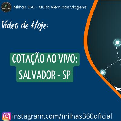 Cotação ao Vivo - Salvador ==> SP Cotação ao Vivo - Salvador ==> SP