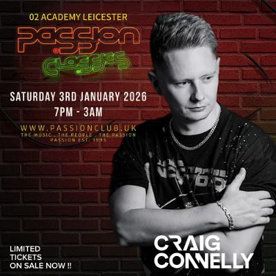 Craig Connelly. LIVE at PaSSion ClaSSics. Jan 3rd 2026. O2 Academy Leicester. Craig Connelly. LIVE at PaSSion ClaSSics. Jan 3rd 2026. O2 Academy Leicester.