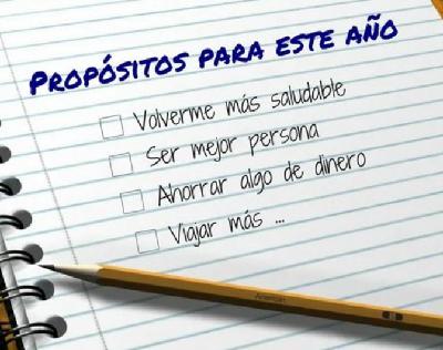 Variedad de propósitos para el nuevo año