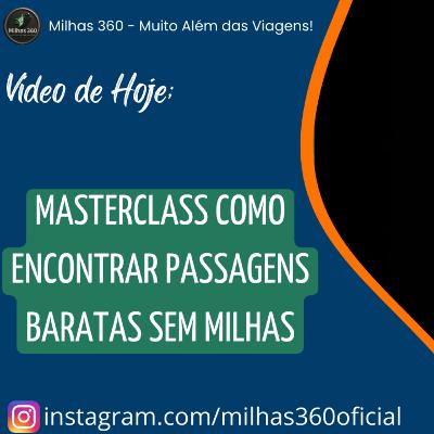 MasterClass Como Encontrar Passagens Baratas sem Milhas MasterClass Como Encontrar Passagens Baratas sem Milhas