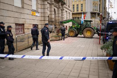Protestas de agricultores y ganaderos en Ourense