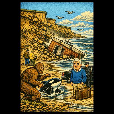 Fringey Mini: Coastal collapse and royal rehoming