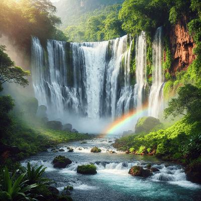 El Poder Calmante de una Gran Cascada para Aliviar el Estrés