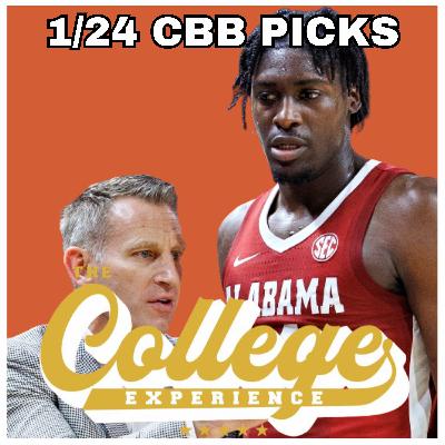 College Basketball Picks For January 24th (Ep. 1098)