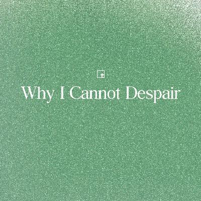 Why I Cannot Despair