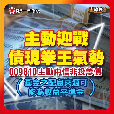 EP186｜【聚焦墮落天使機會 】00981D中信價值投資非投資等級債ETF✨