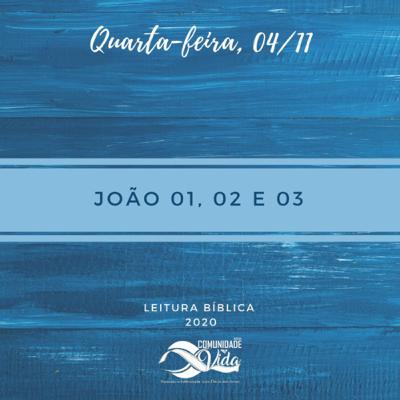 João 01, 02 e 03