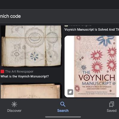 S3.E18 Beer, The Voynich and stuff.