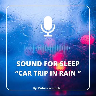 Sound for sleep | Car Trip in Rain | 2 hours