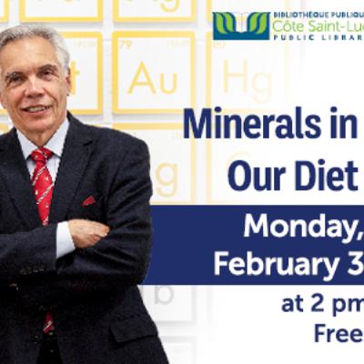 #460 Science Demystified with Dr. Joe Schwarcz: The Minerals in Our Food