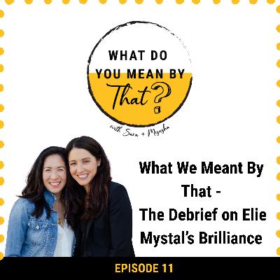 11: What We Meant By That - The Debrief on Elie Mystal's Brilliance