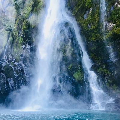 Waterfall Cascading Over a Cave Ambiance (Asmr Water Misting)