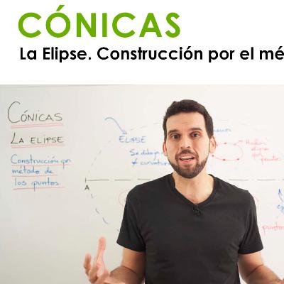 [Dibujo] 041 Cónicas: La elipse. Construcción por el método de los puntos.