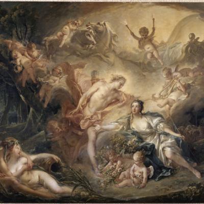 Apollon révélant sa divinité à la bergère Issé. François Boucher