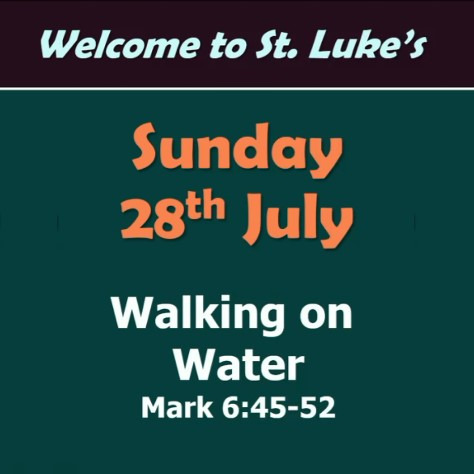 Walking on Water (Mark 6:45-52)