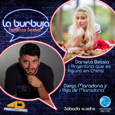 Diego Maradona JR y Daniela Bessia, se meten en La Burbuja