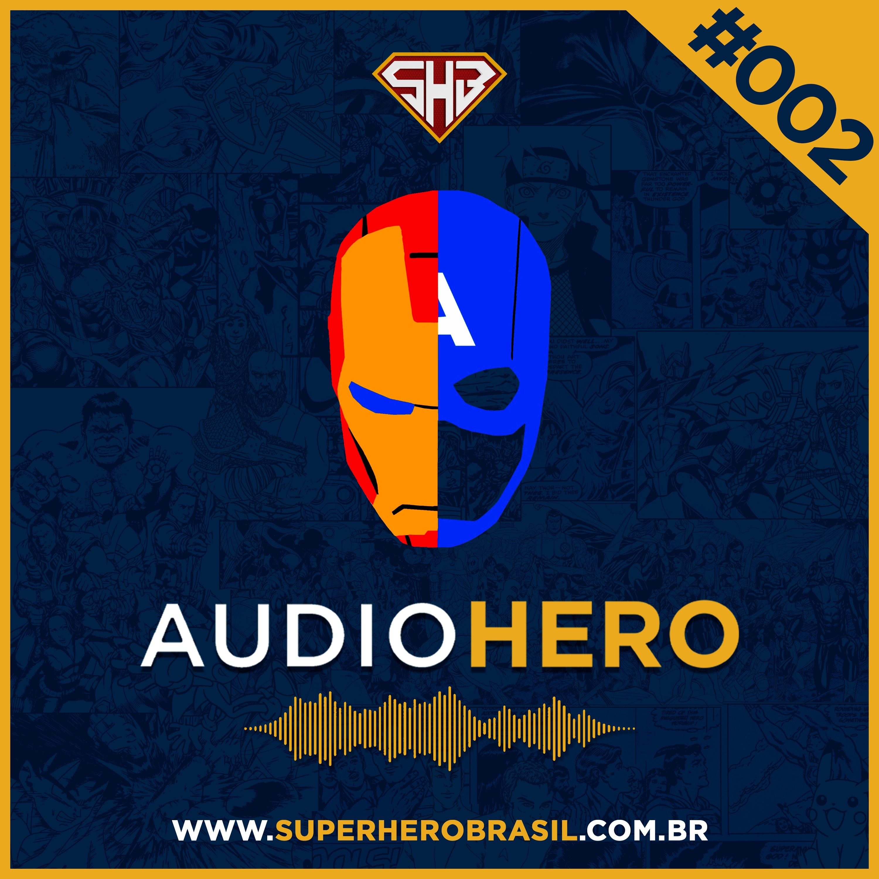 AudioHero 002 - Comparativo - Guerra Civil nos Quadrinhos e nos Cinemas episode artwork