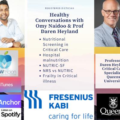 S2 E8 Nutritional Screening, Hospital Malnutrition, Nutric SF tool with Prof Daren Heyland