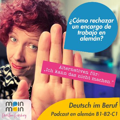 [52] ¿Cómo rechazar un encargo de trabajo en alemán? - Alternativen für "Ich kann das nicht machen.”