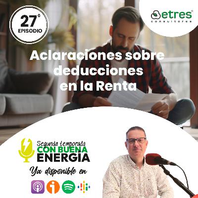 Aclaraciones sobre deducciones en la Renta Aclaraciones sobre deducciones en la Renta
